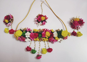 paribhasha Fabric, Paper Multicolor Jewellery Set