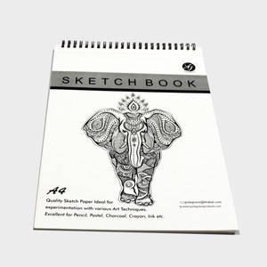 Wiseary Artist Sketch Book 200 Pages (100 Sheets) 100 GSM Craft Book ...