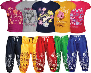 Fashionate World Kids Nightwear Girls Printed Cotton