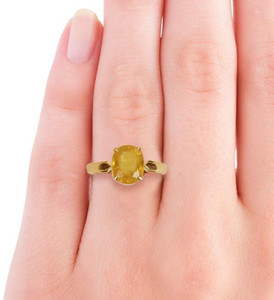 Raviour Lifestyle Yellow Sapphire Pukhraj 100% Original Gemstone