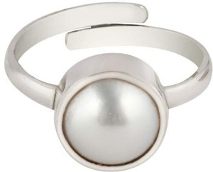 Gems Jewels Online 6.25 Ratti Natural Pearl Stone Pearl Ring