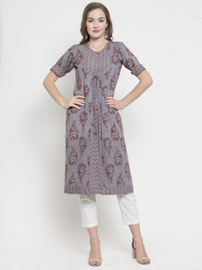 indibelle Women Printed Straight Kurta