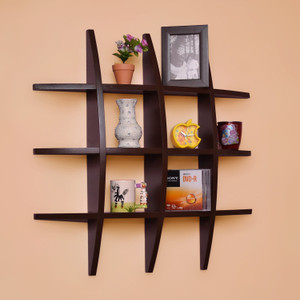 Annu Handicrafts Wooden Wall Shelf