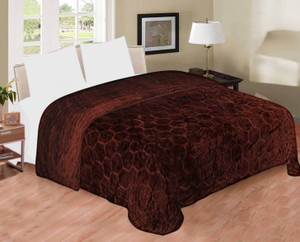 Deeksha Geometric Double Mink Blanket for  Heavy Winter