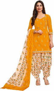 Miraan Cotton Blend Printed Salwar Suit Material