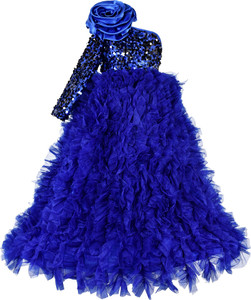 PINK WINGS Girls Maxi/Full Length Party Dress