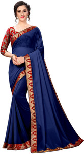 Online Bazaar Solid/Plain Bollywood Georgette, Chiffon Saree