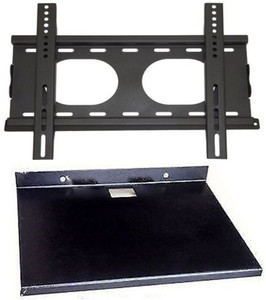 UNIBOX 21 to 55 inch LED LCD TV Wall Mount Bracket with Metal Tray Stand Fixed TV Mount