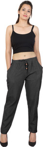 Lee Ropa Regular Fit Women Black Trousers