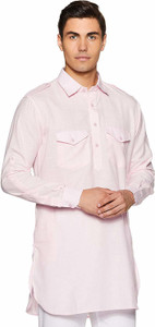 Pintrest Men Solid Pathani Kurta