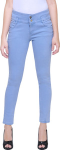 TYFFYN Slim Women Light Blue Jeans