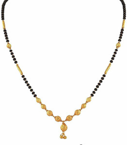 MEENAZ Meenaz Gold Plated Mangalsutra Pendant With Chain For Women Copper Mangalsutra