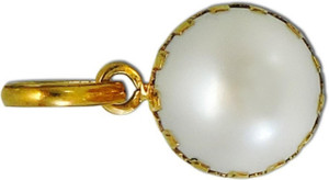 Raviour Lifestyle Pearl Moti 100% Natural Moti Loose Gemstone with asthdhatu Pearl Brass Pendant