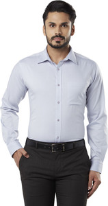 Raymond Men Solid Formal Grey Shirt