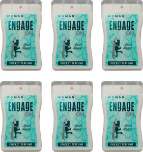 Engage COOL AQUA (PACK OF 6) Pocket Perfume - For Women - Price in