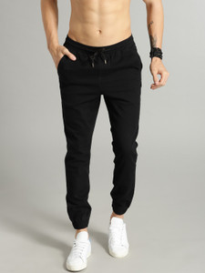 Roadster Regular Fit Men Black Trousers