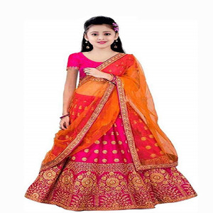 Women Wed Girls Lehenga Choli Ethnic Wear Embroidered Ghagra, Choli, Dupatta Set