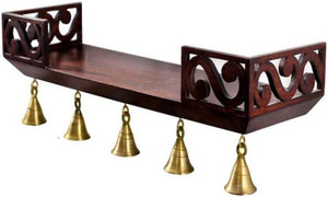 UNIQUE CRAFTS ART TEMPLE SHELF MDF (Medium Density Fiber) Wall Shelf