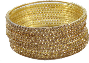 ZULKA Metal Agate Bangle Set