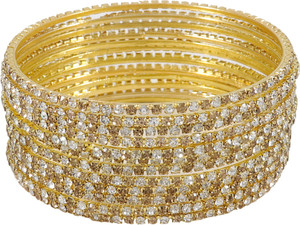 ZULKA Metal Agate Bangle Set