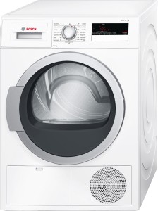 BOSCH 8 kg with 99.9% Dry Clothes Dryer with In-built Heater White