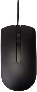 DELL MS116 1000DPI USB Wired Optical Mouse Wired Ambidextrous Optical Mouse