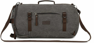 HANDCUFFS (Expandable) Round Shape Canvas Bag/Backpack Duffel Without Wheels