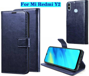 FARMAISH Flip Cover for Mi Redmi Y2 - Attractive Navy Blue