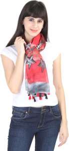 FabSeasons Printed Cotton Rayon Blend Women Scarf