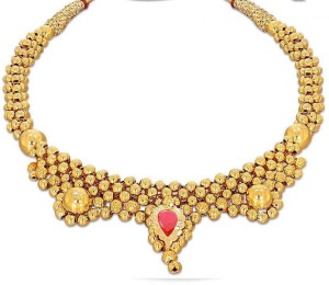 Candere by Kalyan Jewellers FKN08522K Choker Yellow Gold Precious Necklace