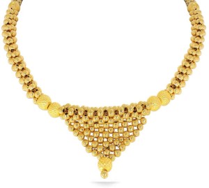 Candere by Kalyan Jewellers FKN13722K Choker Yellow Gold Precious Necklace