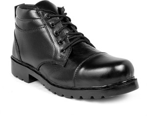 Royal Feet Boots/ Para Boots/Genuine Leather Boots / Unique Boots Shoes For Men (Black) Boots For Men