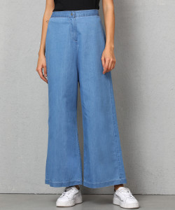 METRONAUT Relaxed Women Blue Trousers