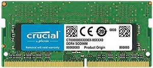 Crucial Basic Series works in both 2400Mhz and 2666Mhz DDR4 8 GB (Single Channel) Laptop DRAM (8GB DDR4-2400 SODIMM)