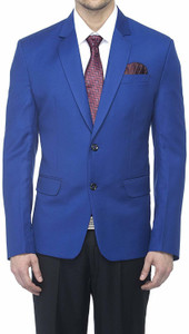 Dhingra Solid Single Breasted Formal Men Blazer