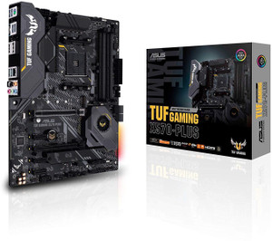 ASUS TUF GAMING X570-PLUS (WI-FI) AM4Socket ATX AMD X470 Chipset DDR4 Motherboard for Workstation, Server, Desktop