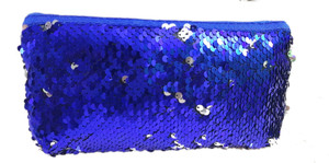 MAJESTIC BASKET Color Pouch Glitter Pencil Case Cosmetic Bag