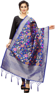 jennydesigner Silk Blend Woven Women Dupatta