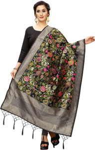 jennydesigner Silk Blend Woven Women Dupatta