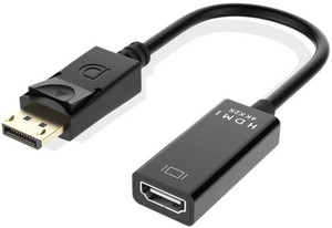 FineArts Displayport to HDMI Adapter Video Changer Supports Supports DisplayPort 1.1, Signals are Converted to HDMI Signal, Dp Male to Hdmi Female Converter with Audio Gaming Adapter