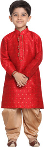 VASTRAMAY Boys Festive & Party Kurta and Dhoti Pant Set