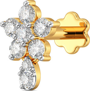 Joyalukkas Pride Collection Diamond Nosepin 18kt Yellow Gold Stud