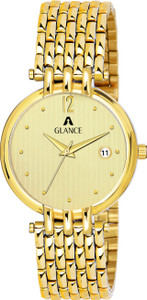 Aglance 1456ym01 golden dial AGLANCE 1456YM01 Analog Watch  - For Men
