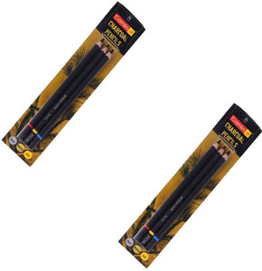 Camlin Charcoal Soft Medium Hard Hexagonal Shaped Color Pencils