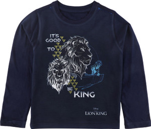 Lion King Boys Printed Polycotton Regular T Shirt