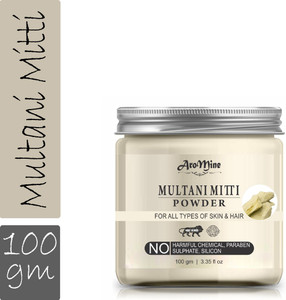 AroMine Organic Multani Mitti Powder (Bentonite clay) (100 g)