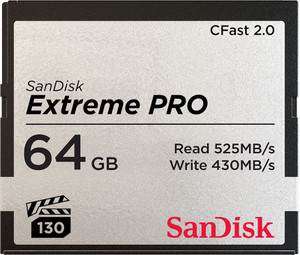 SanDisk SDCFSP-064G-G46D Extreme Pro 64 Compact Flash Class 10 525 Mbps  Memory Card Compatible with Camera, Computer
