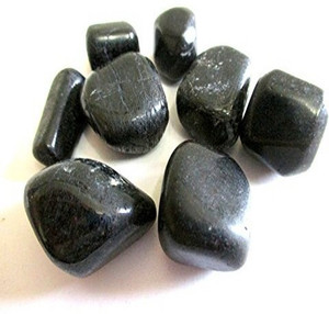 Jet International Black Tourmaline Tumbled Stone 100 grams Attractive Decorative Showpiece  -  5 cm