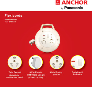 ANCHOR 3381 16 A Three Pin Socket