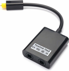 Tobo Digital Coax Audio Cable 0.05 m Digital Toslink Optical Fiber Audio Splitter